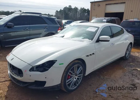 2016 Maserati Quattroporte S из США, поврежденный, VIN ZAM56RPA8G1190959